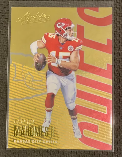 2018 Panini Absolute Football Patrick Mahomes II Gold 🔥📈📈 Mint Condition