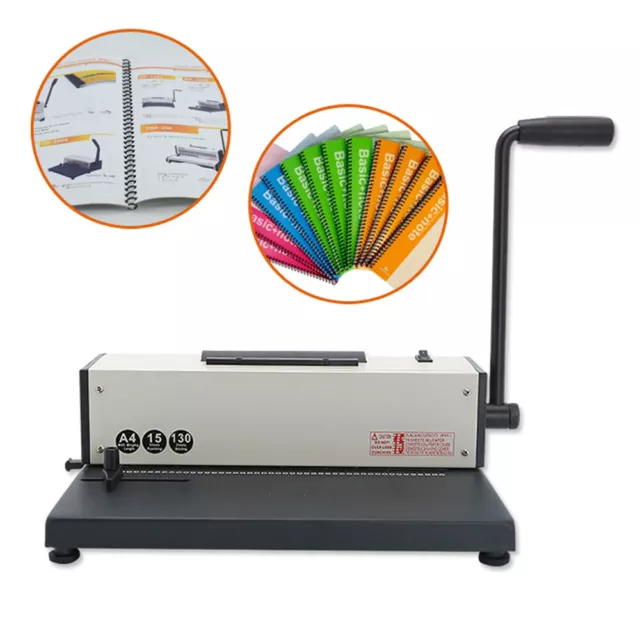 SPIRAL COIL BINDING Machine Electric Based Office Book Paper Spiral ...