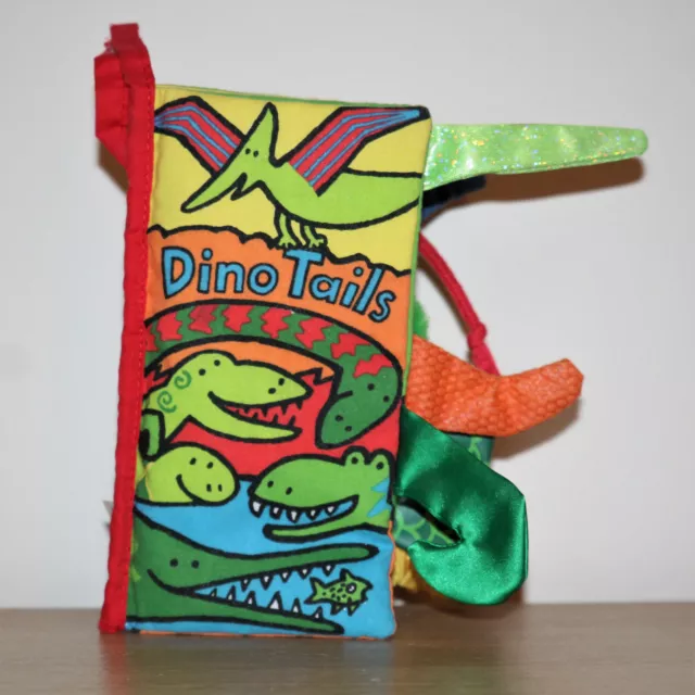 Dino Tails de Anne Wilkinson - Little Jellycat - Libro sensorial para bebés - Dinosaurios