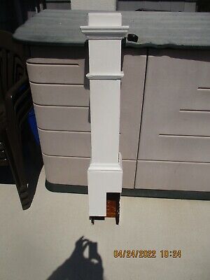 Newel Post Flat Top  Painted White No Frills  We Ship!!!!!! 4
