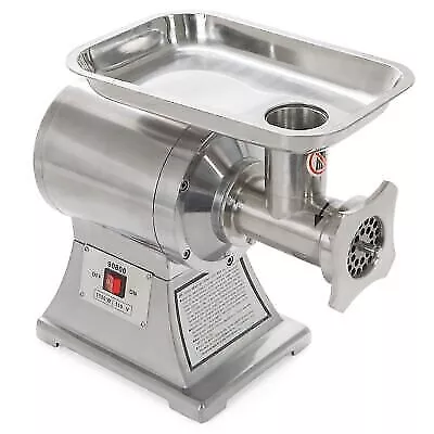 Barton Commercial #12 Meat Grinder With Cutting Blade Electric Stainless Steel