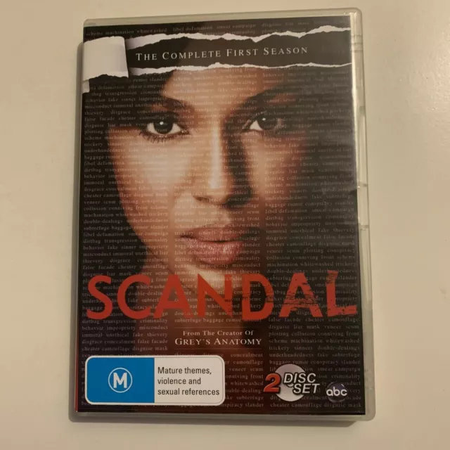 Scandal : Season 1 (DVD, 2013, 2-Disc) Region 4&2