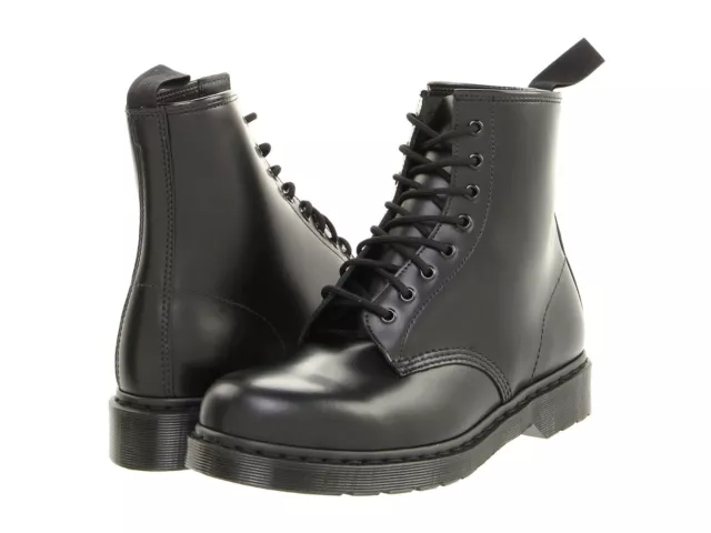 Men's Shoes Dr. Martens 1460 MONO 8 Eye Leather Boots 14353001 BLACK SMOOTH