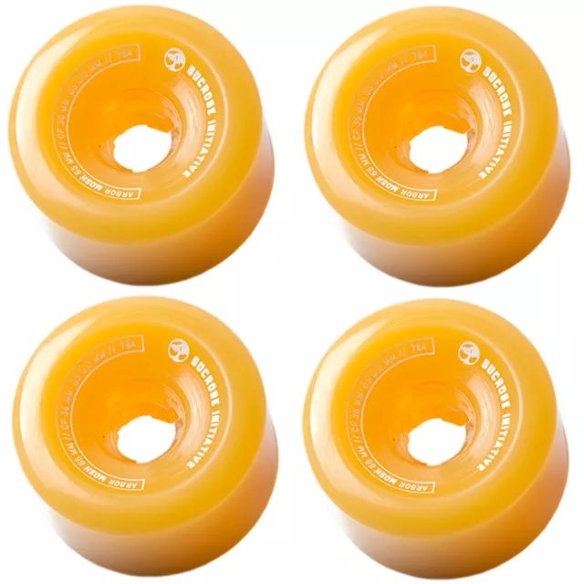 ARBOR Wheels Longboard Skateboard Cruiser Mosh 65mm 78A Ghost Yellow