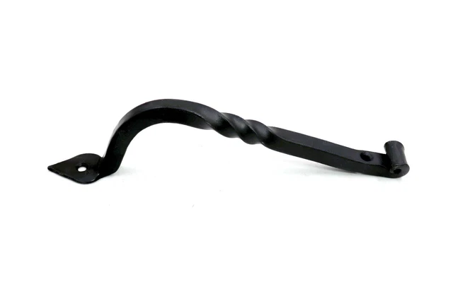 2 Large Cast Iron Antique Style RUSTIC Barn Handle, Gate Pull, Twist Door handle 3