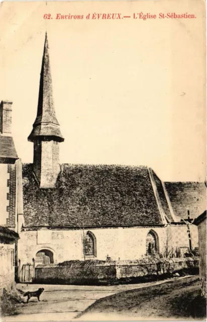CPA AK Env. d'EVREUX - L'Église St-Sebastien (656500)