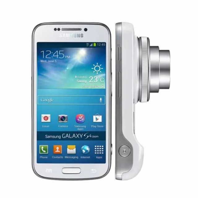 Samsung Galaxy S4 Zoom SM-C101 8 GB blanco móvil fotográfico nuevo sellado en embalaje original