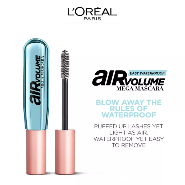 Air Voiume Easy Waterproof Maga Mascara Loreal New Free Pp