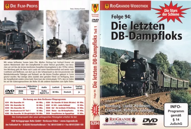 Eisenbahn DVD Die letzten DB-Dampfloks - Stars der Schiene Folge 94