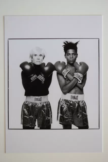 ANDY WARHOL & JEAN-MICHEL BASQUIAT, 1985,  extremely rare Art-Postcard