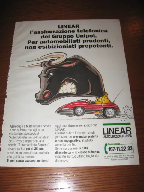 *Ai5=Linear Assicurazioni=Pubblicita'=Advertising=Werbung=Coupure De Presse=