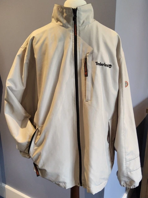 90s-00'S Timberland WEATHERGEAR fleece jacket, men's size L polyester red type reddish brown Vintage Second Hand
