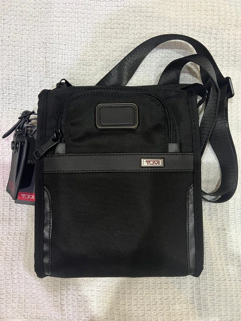 TUMI - Alpha 3 Small Pocket Crossbody Bag Black NEW 7
