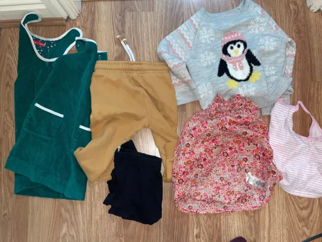 Job Lot/Bundle Of 6 Girls 2-3 Years Clothes (Jumpers/Dresses Etc)(Ex)