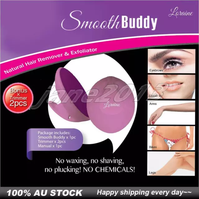 Smooth NINA Buddy Hair Remover Smooth Buddy And 2x TRIMMER For Travel AU Stock