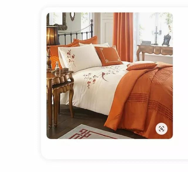 Kaleidoscope Osaka Orange Single Bedspread - Size 183 X 264 Cm Bnip