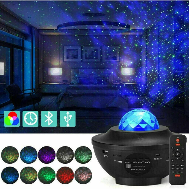 LED GALAXY PROJECTOR Light Starry Sky Star Bluetooth Music Night Light