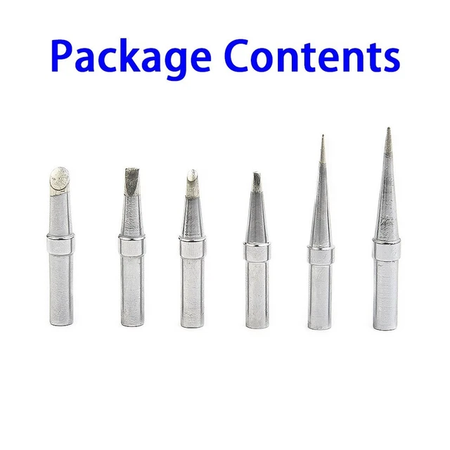 6 Pcs Soldering Iron Tips Welding Head For Weller WE1010NA WESD51 Rework Station