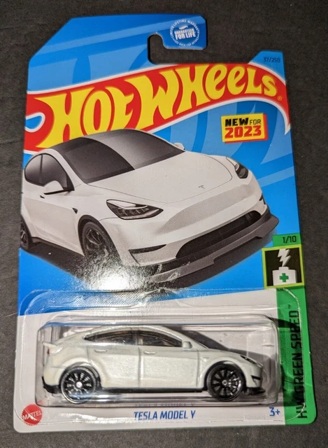 2023 HOT WHEELS White Tesla Model Y HW Green Speed 37 1 99 PicClick