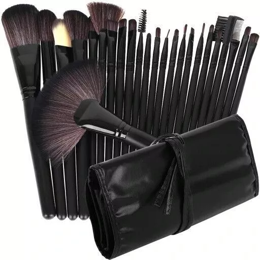 Make up Pinsel Kosmetik Pinselset Professionelle Brush Schminkpinsel Set 24tlg