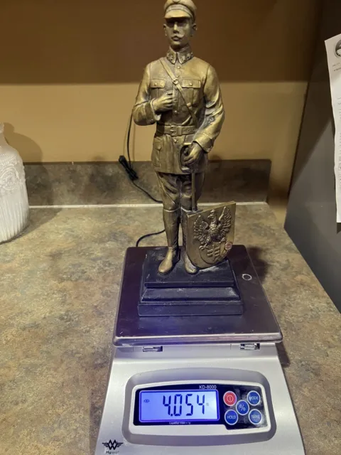 Bronze Sculptor, European Soldier, 4.54lb. Signed By The Artist.