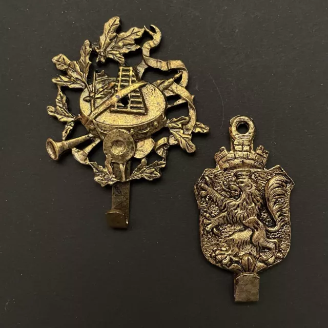 Fancy Vintage Wall Hooks Hollywood Regency Ornate Brass Tone Metal Hang Art