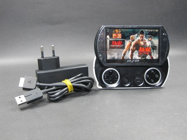 SONY PSP GO Black 16GB Handheld System PSP-N1008 With Game ((READ