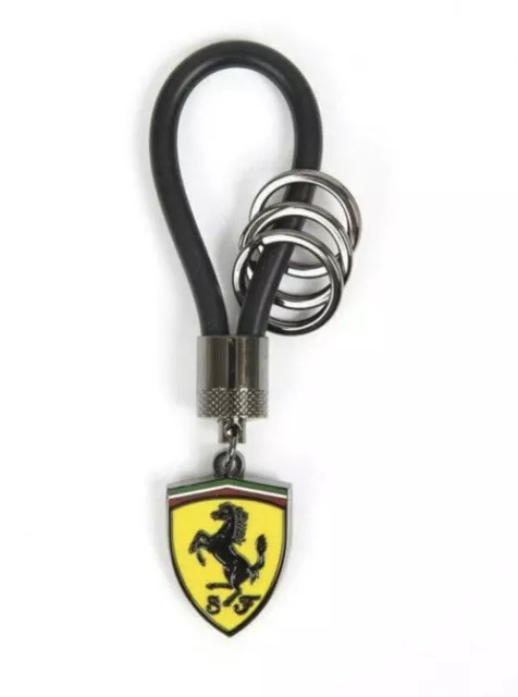 Scuderia Ferrari F1 Rubber Strap Key Chain-Black
