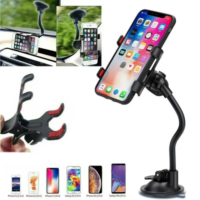 360° Car Windshield Mount Cradle Holder Stand For Mobile Cell Phone GPS iPhone
