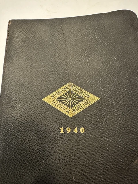 VINTAGE 1940 BOOK "National Electrical Code Standard Wiring & Apparatus
