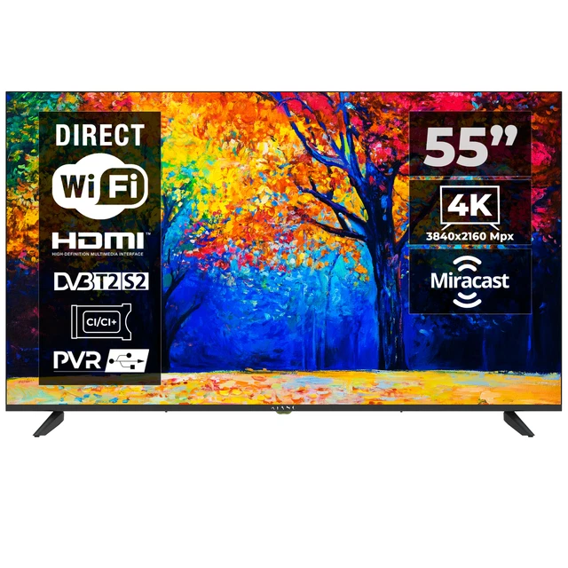 RCA IRV50U3 Smart TV 50 Pouces (127 Cm) Téléviseur 4K Avec HDR, Netflix