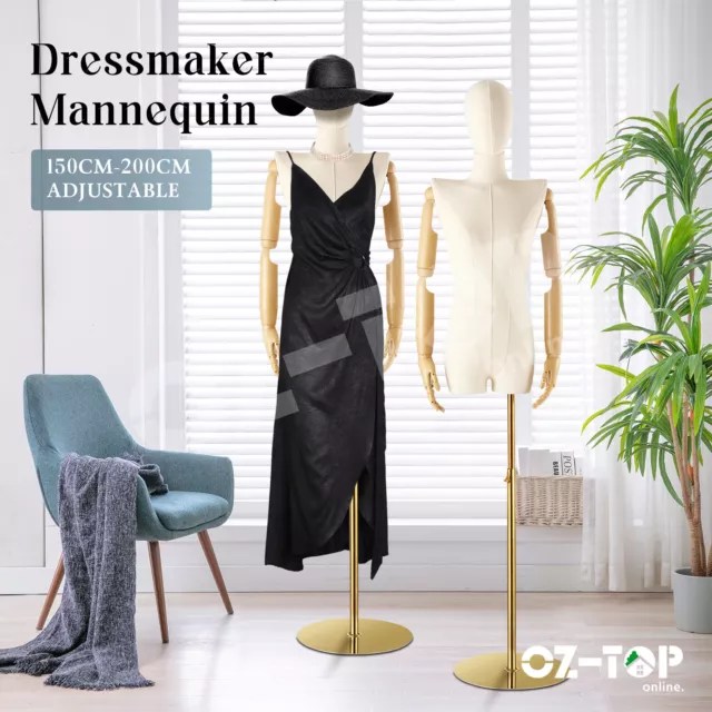 Female Mannequin Model Torso Display Stand Manikin Dummy Dressmakers 200CM White