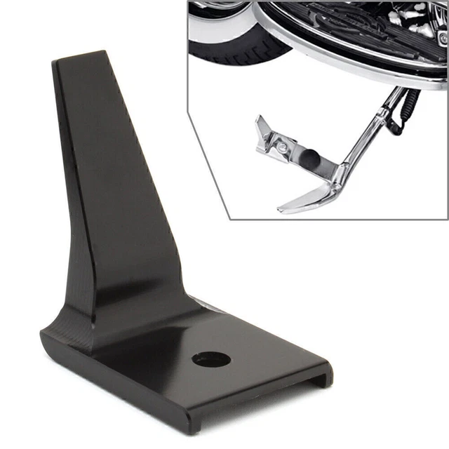 Estensione supporto laterale nero per moto Harley- FLST 2007-17 BigBoar GZ