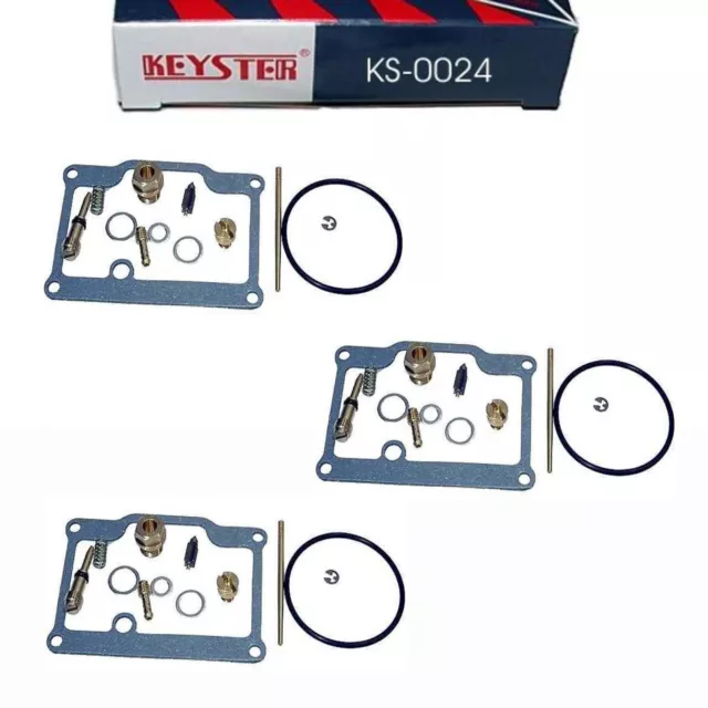 3x Keyster KS-0024 Vergaser Reparatursatz für Suzuki GT 380 1973 - 1979 GT380