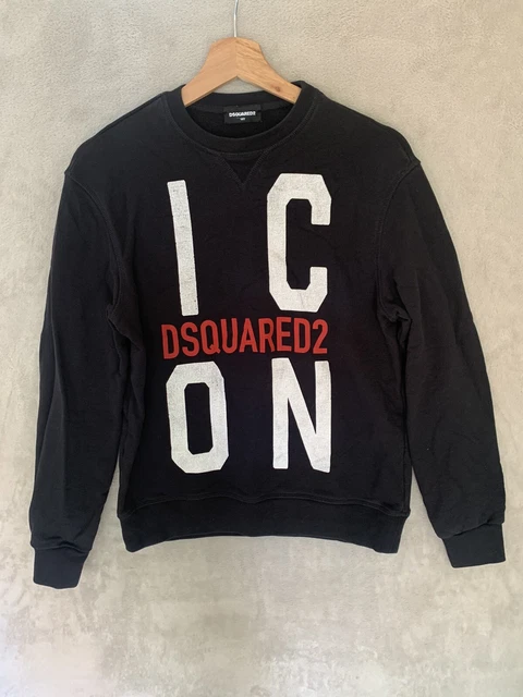 Felpa Dsquared2 Icon RAGAZZI - Nero - Età 14Y Grande Incantesimo