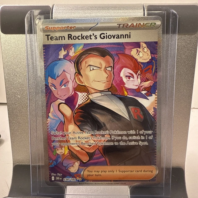 Pokemon Rocket Rivals POKÉMON TEAM ROCKET’S Giovanni 238 SIR Destined Rivals (PSA 10 ...