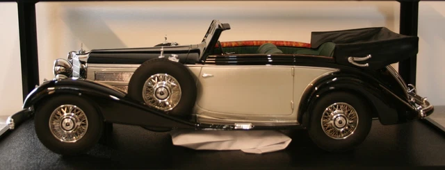 Miniature Cult Models Mercedes V123 Lang Limousine – Blanche – Échelle 1/18 Résine
