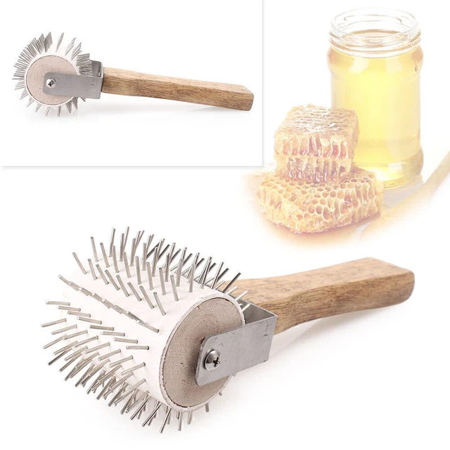 Decapping Comb BEEKEEPER HONEY UNCAPPING Needle Roller Bee Comb Extracting Stainless ...