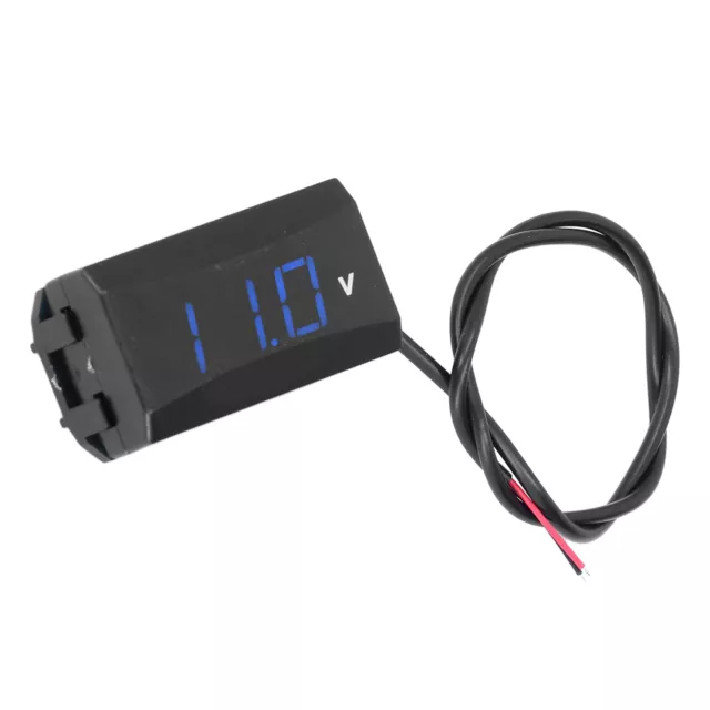 Blue Voltage Testing Meter LED Digital Display For Car Motorcycle Electric