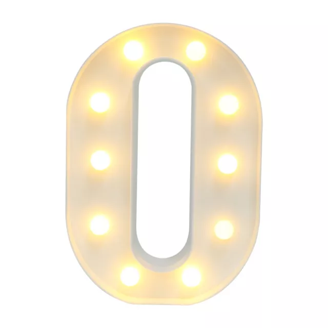 M Anzahl Lichter Dekoration LED-Dekor Zahlenzeichen Aufleuchten