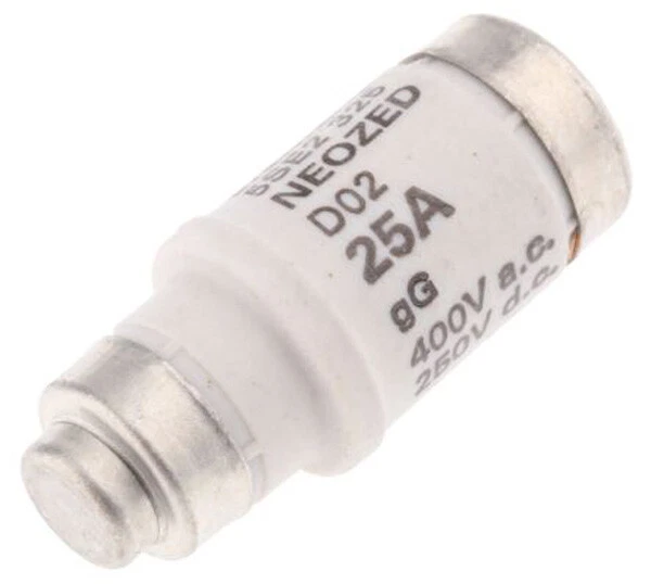 1x Siemens Neozed Fusible D02 25A 400V