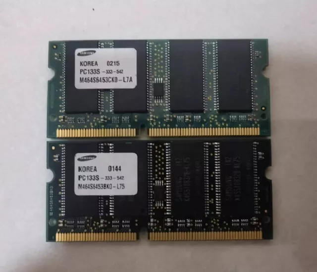 1GB 2 x 512MB PC133 133Mhz 144 pin SDR SDRAM Sodimm Laptop Ram Speicher