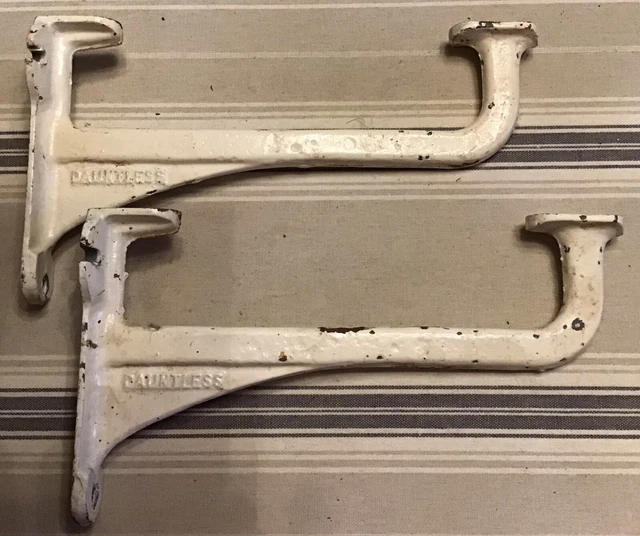 Antique Victorian Iron Dauntless Cistern Shelf Brackets Holders