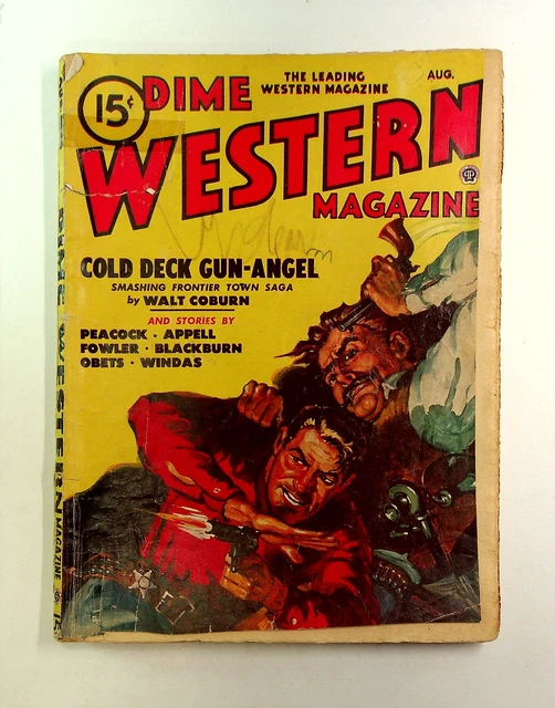 Dime Western Magazine Pulp Aug 1948 Vol. 52 #4 FR/GD 1.5 Low Grade