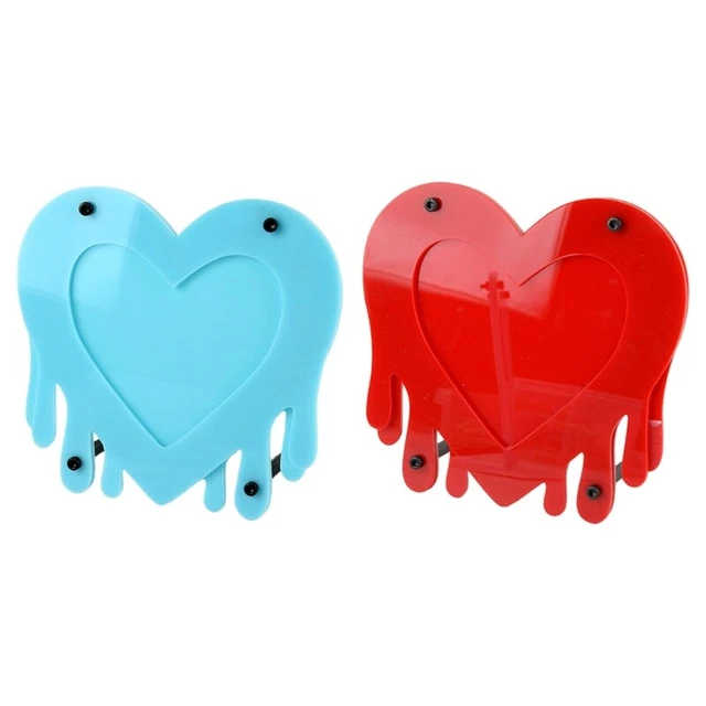 Acrylic Frame Picture Frame Desktop Display Stand Heart-Shaped Pictures Frame