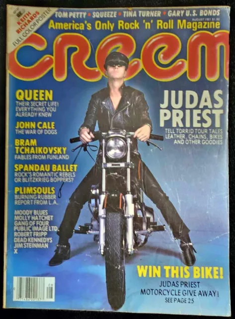 CREEM AUG. 1981 JUDAS PRIEST cover.