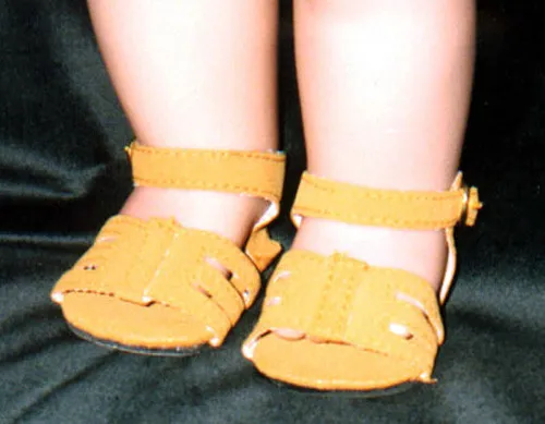 NIP-faux suede sandals for  American Girl dolls and similar sized 18" dolls