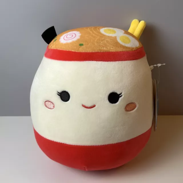 Squishmallow Food 7.5 Inch Raisy the Ramen Soft Plush New