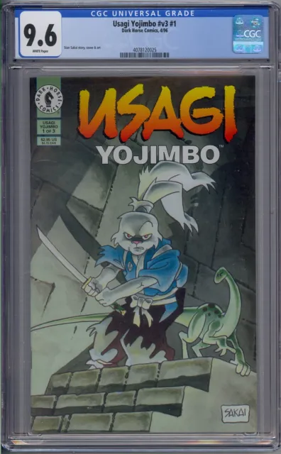 Usagi Yojimbo V3 #1 Cgc 9.6 White Pages 0025