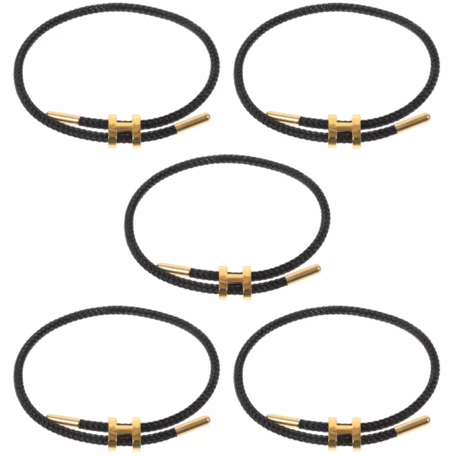 5pcs String Armband Einstellbar gewebte Seilarmband gewebte Fußkettchen für